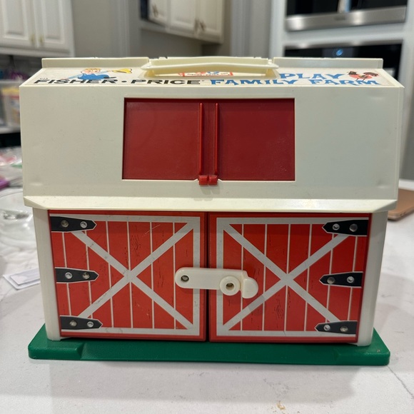 FisherPrice Toys 967 Fisher Price Family Farm Vintage 1967 9 Piece